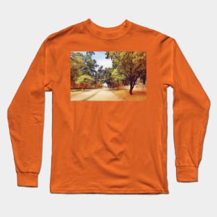 Small town street in paint Long Sleeve T-Shirt